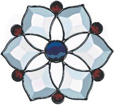 BEVEL CLUSTER, SNOWFLAKE - Stained Glass Express 