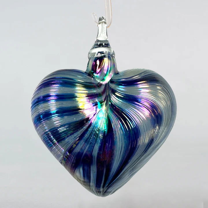 Blue Ribbon Heart - Stained Glass Express 