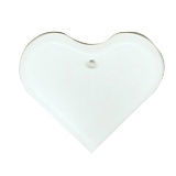 Heart Bevel Ornament - Stained Glass Express 