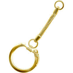 Key Chain  Gold - Stained Glass Express 