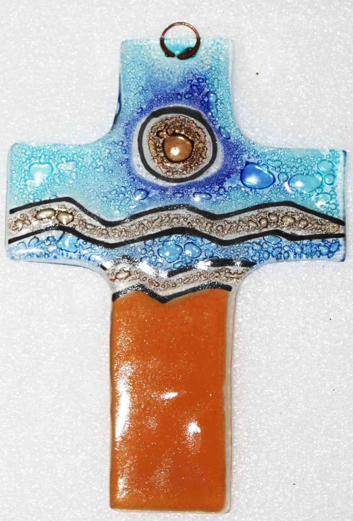 Medium Fused Cross - Stained Glass Express 