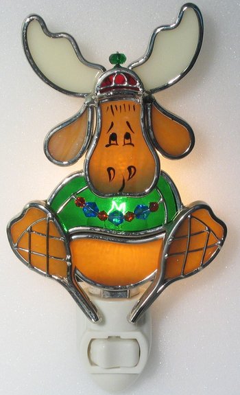 Moose Nightlight - Stained Glass Express 