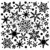 Snowflakes Fusing Stencil - Stained Glass Express 