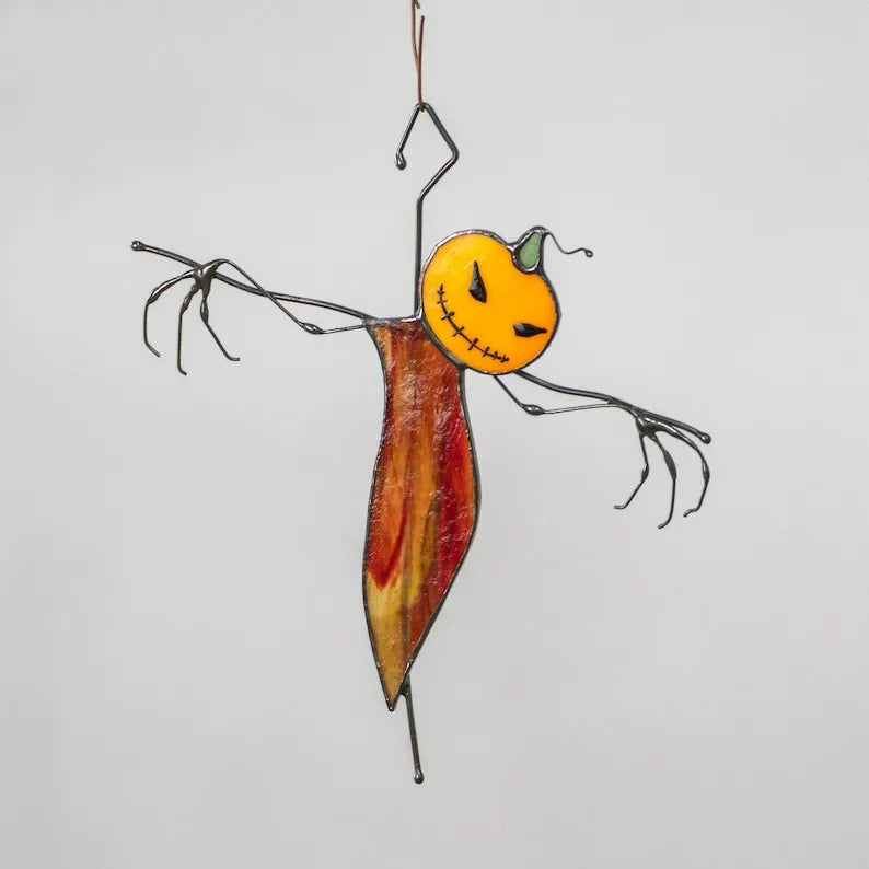 Spooky Scarecrow Suncatcher - Stained Glass Express 