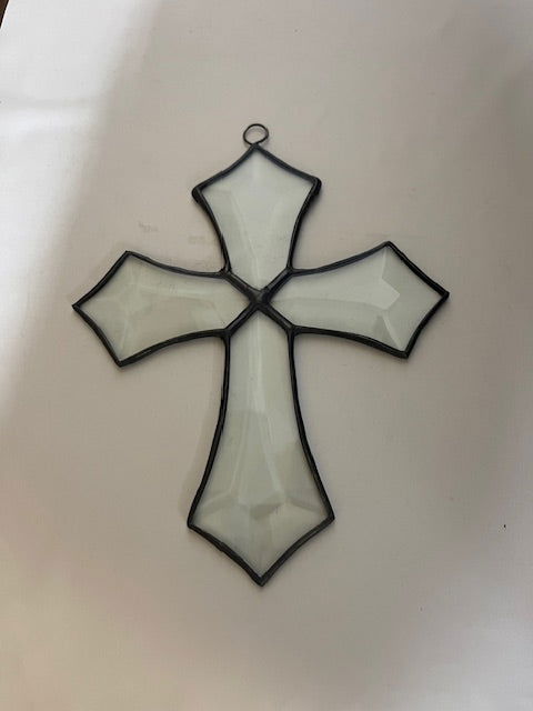 Suncatcher Bevel Cross - Stained Glass Express 