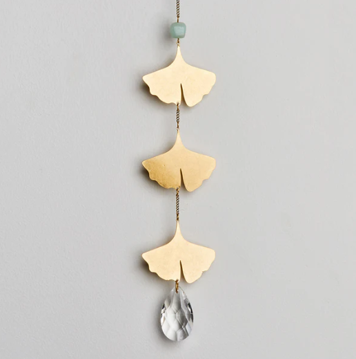 Suncatcher Botanical Leaf/Amazonite - Stained Glass Express 