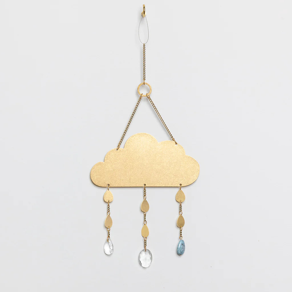 Suncatcher Cloud/Blue howlite - Stained Glass Express 