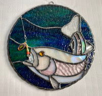 Trout Panel Clear - Stained Glass Express 