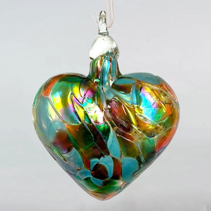 Winter Sunset Heart - Stained Glass Express 